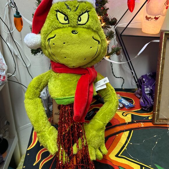 Tall Grinch Tree Topper For Trees over 7 Ft Tall  New - Picture 2 of 2